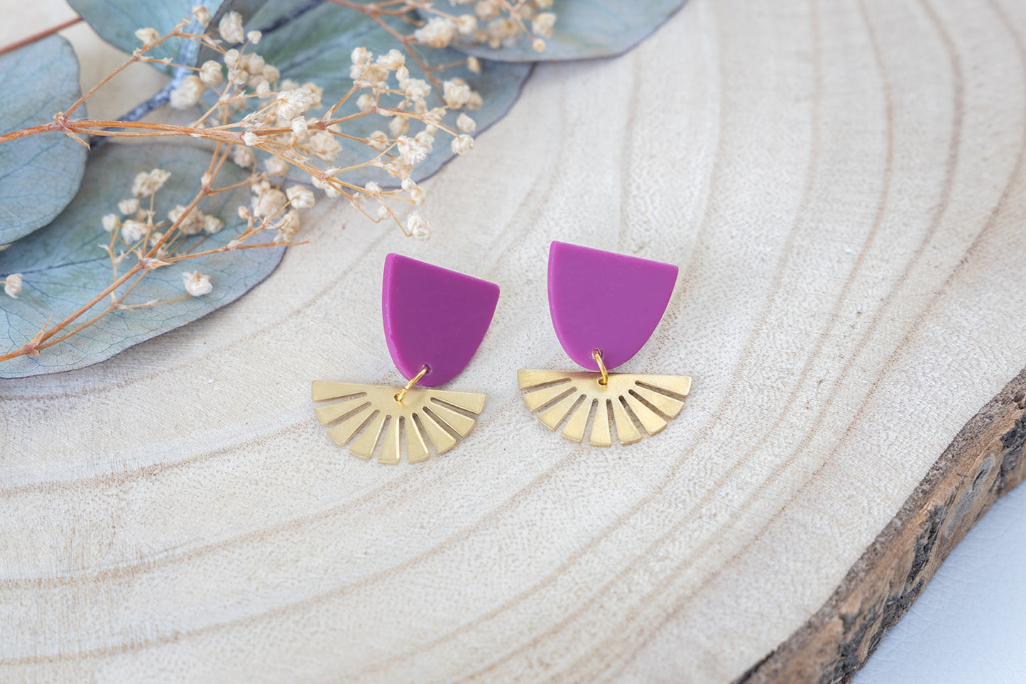 Handgemaakte oorbellen Millie van Jolie earrings