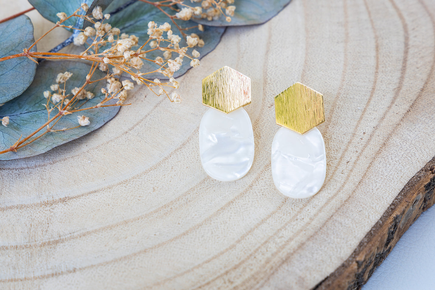 Handgemaakte oorbellen Willa van Jolie earrings